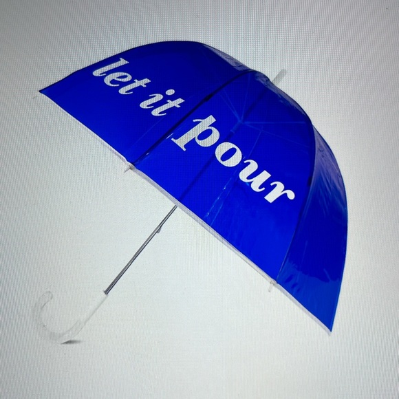 ☔️💧☔️ KATE SPADE “LET IT POUR “CLEAR UMBRELLA ☔️💧☔️ NWT ☔️💧☔️ - Picture 5 of 16